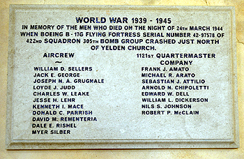 Memorial to USAAF personnel March 2014